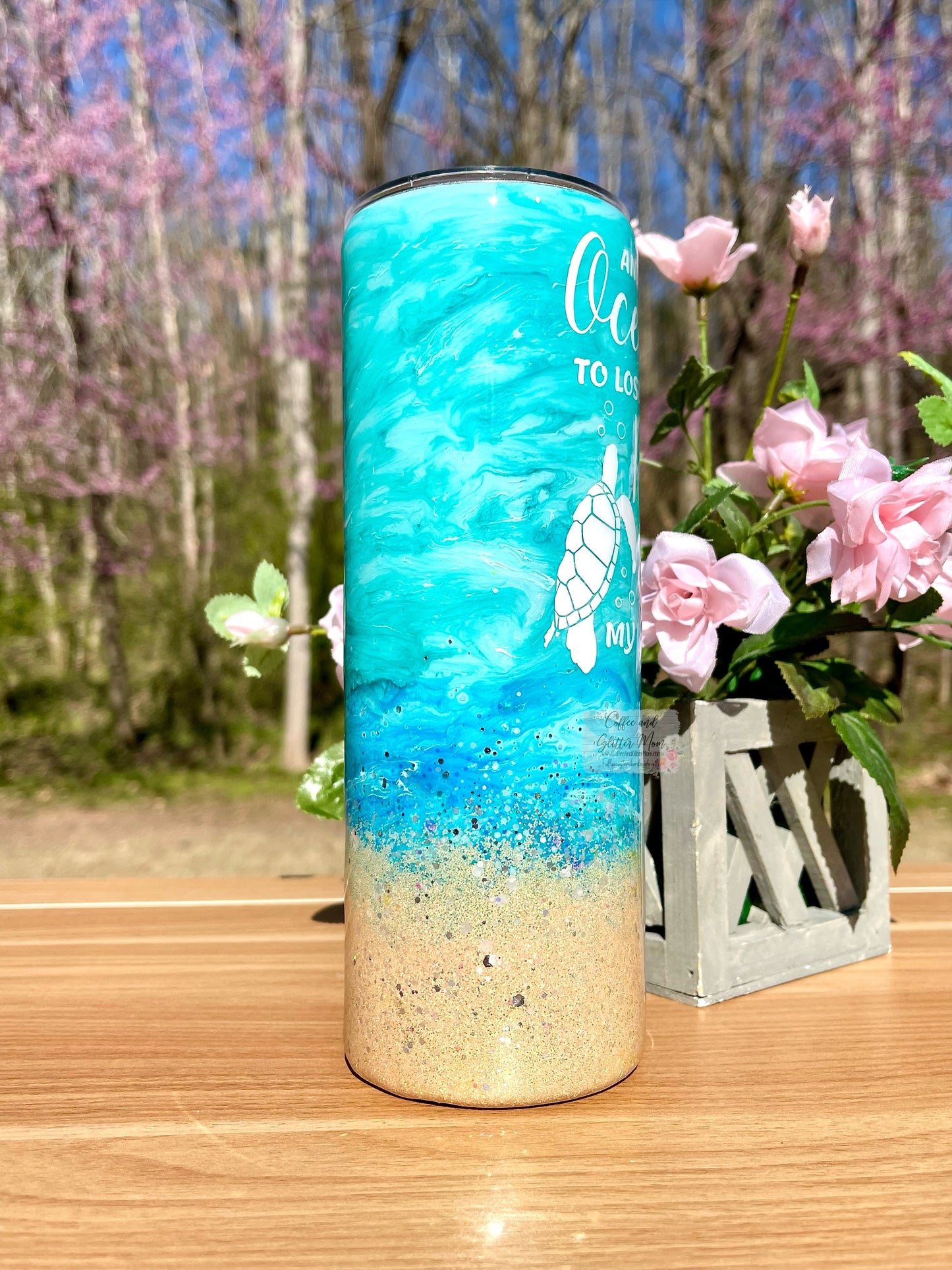 To The Ocean I Go 20oz Skinny Tumbler