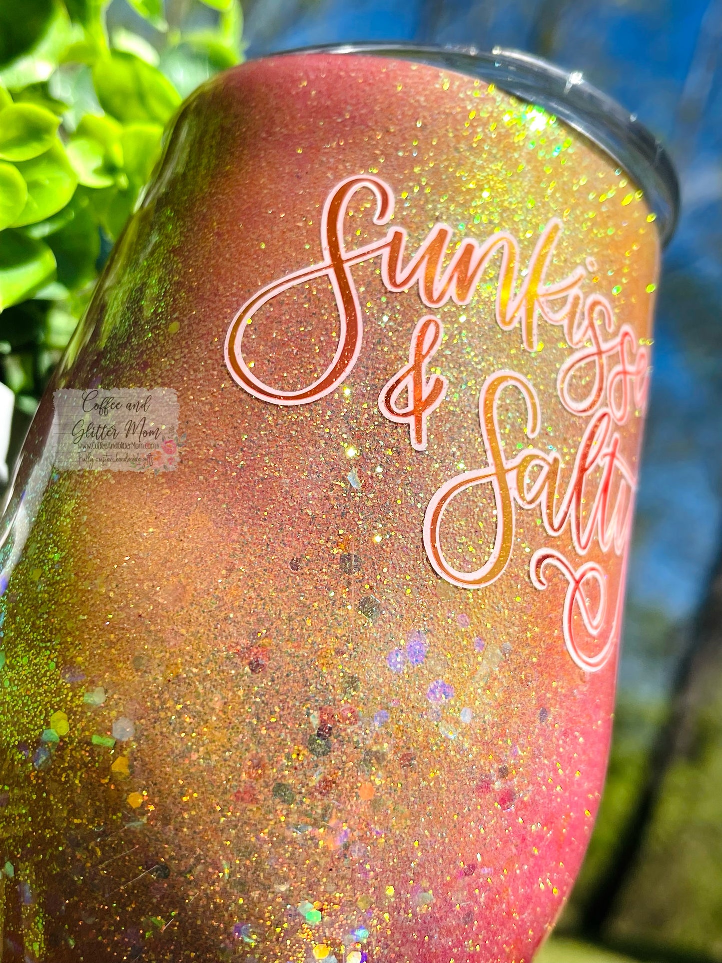 Sunkissed & Salty 15oz Wine Tumbler with Lid and Straw