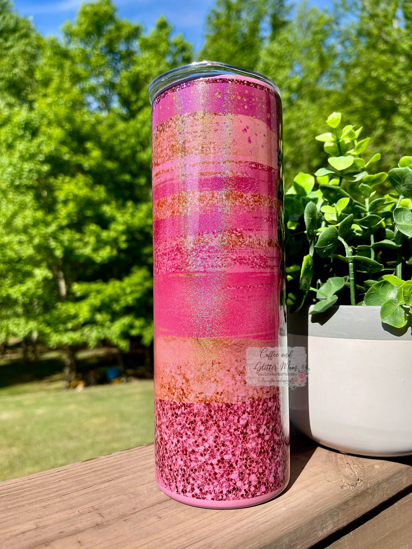 Nurse Animal Print 20oz Pink Rainbow Skinny Tumbler