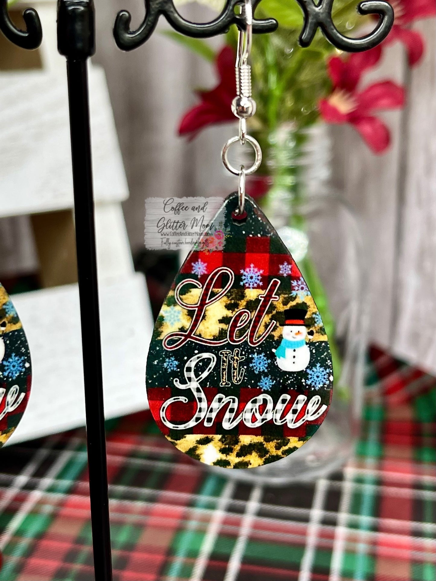 Let It Snow Christmas Earrings