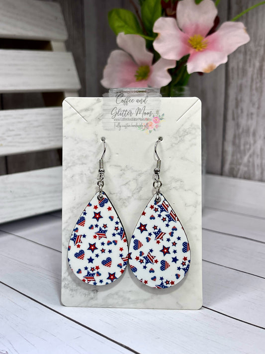 American Pride Teardrop Earrings
