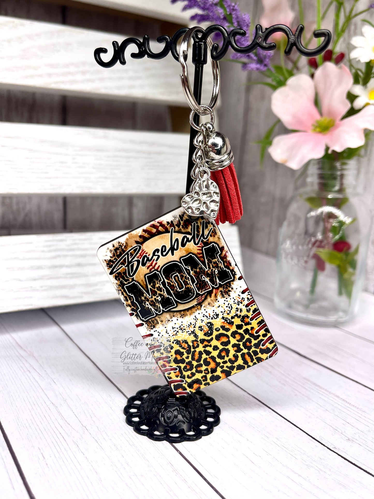 Baseball Mom Keychain