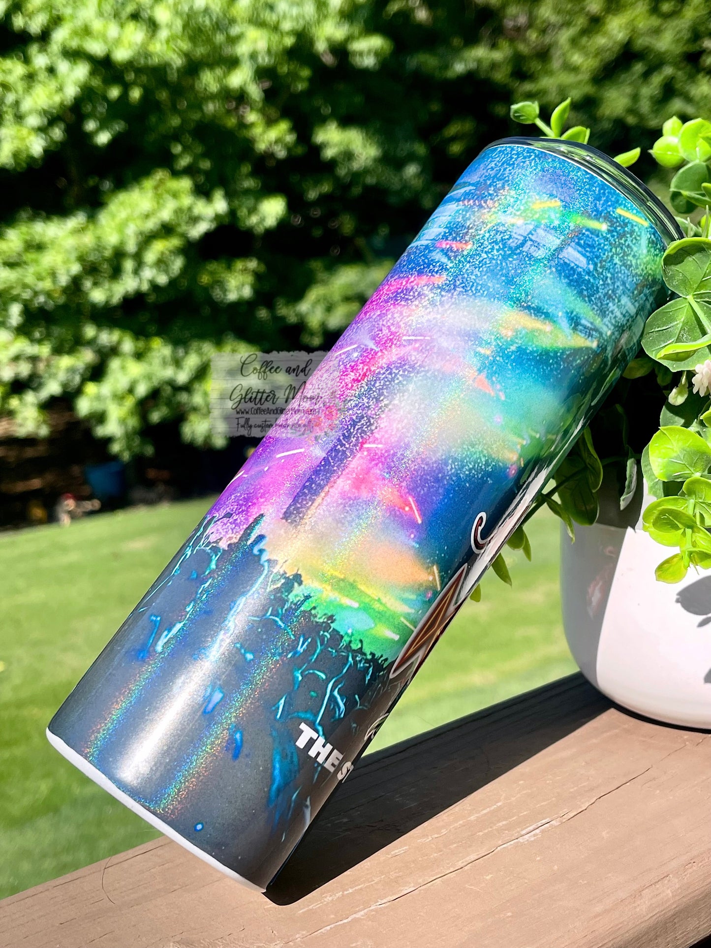 The 2022 Stadium Tour 20oz White Rainbow Skinny Tumbler