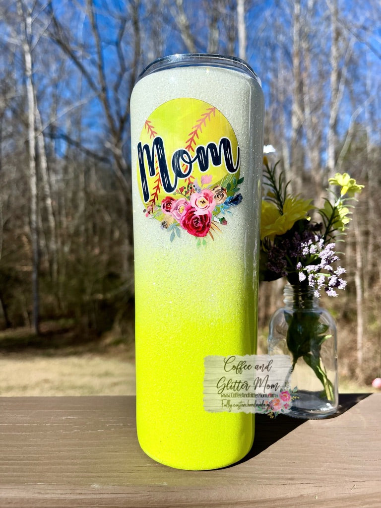 Softball Mom 20oz Skinny