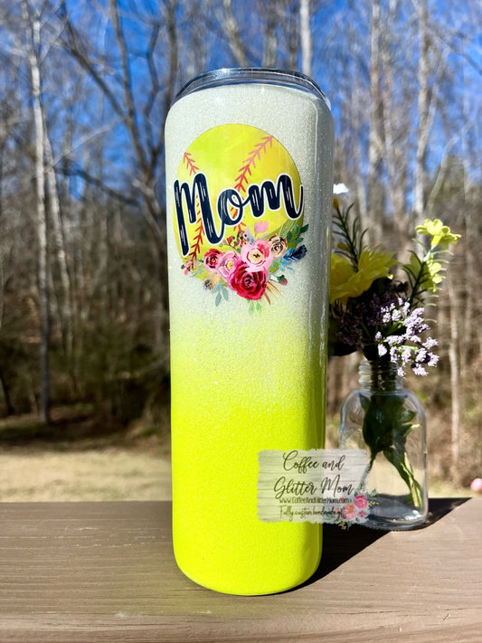 Softball Mom 20oz Skinny