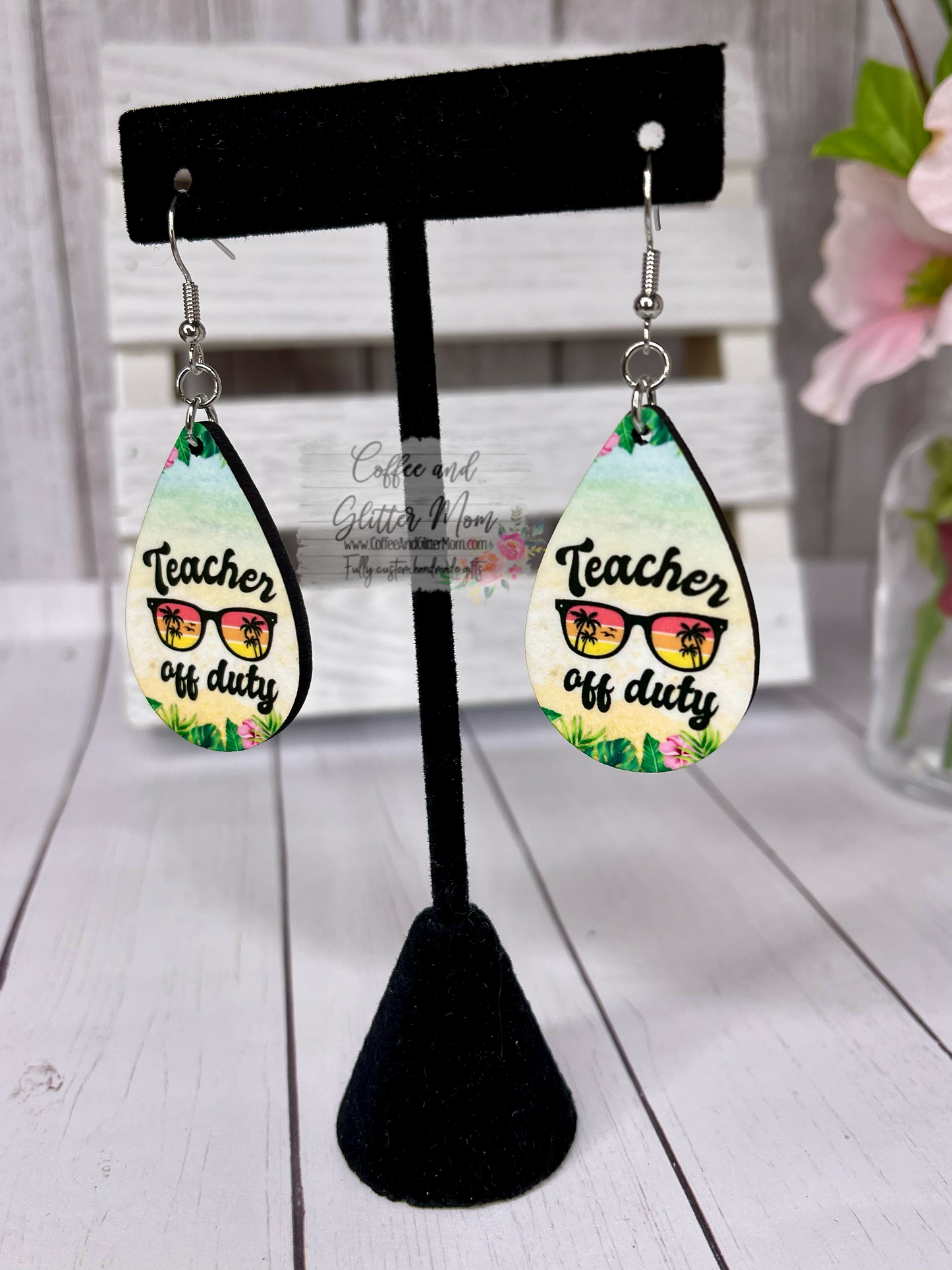 Teacher Off Duty Teardrop Earrings