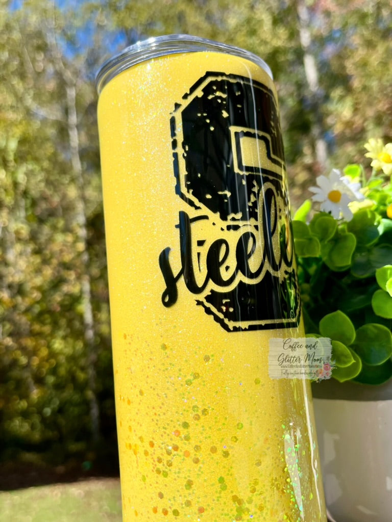 Steelers Yellow 20oz Skinny