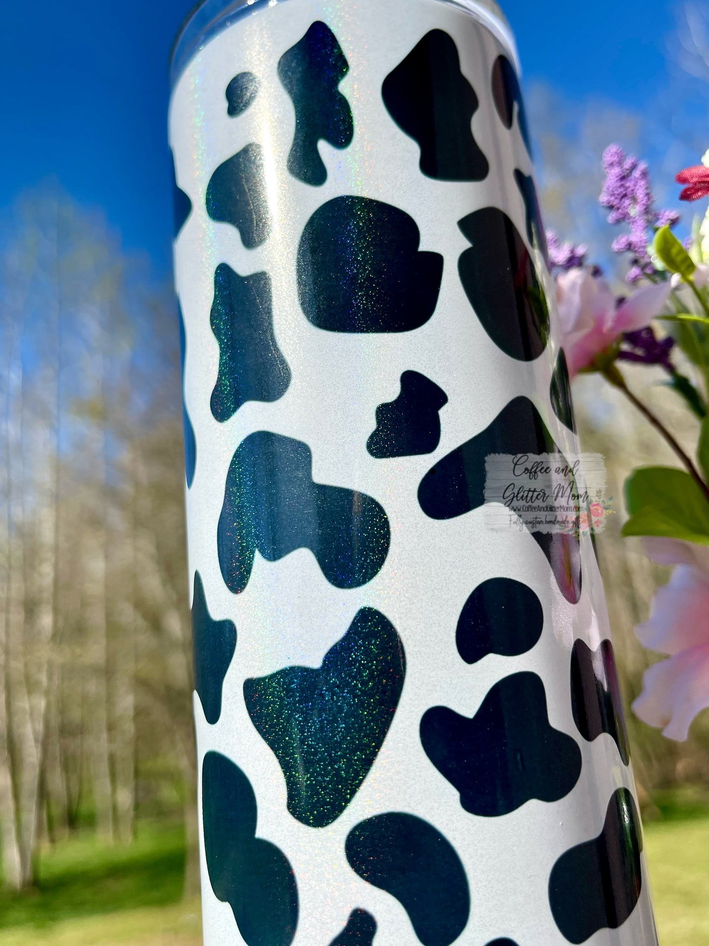 Just A Little Moody 20oz White Rainbow Skinny Tumbler