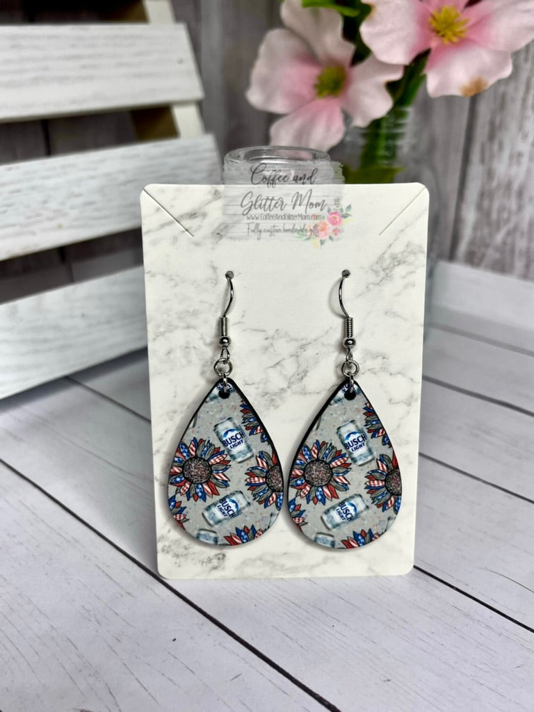 American Beer Earrings