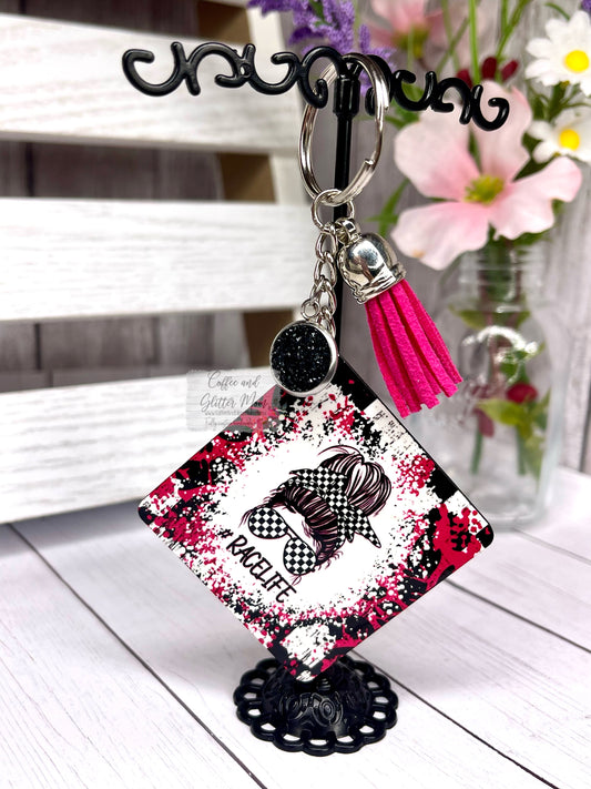 Race Life Keychain