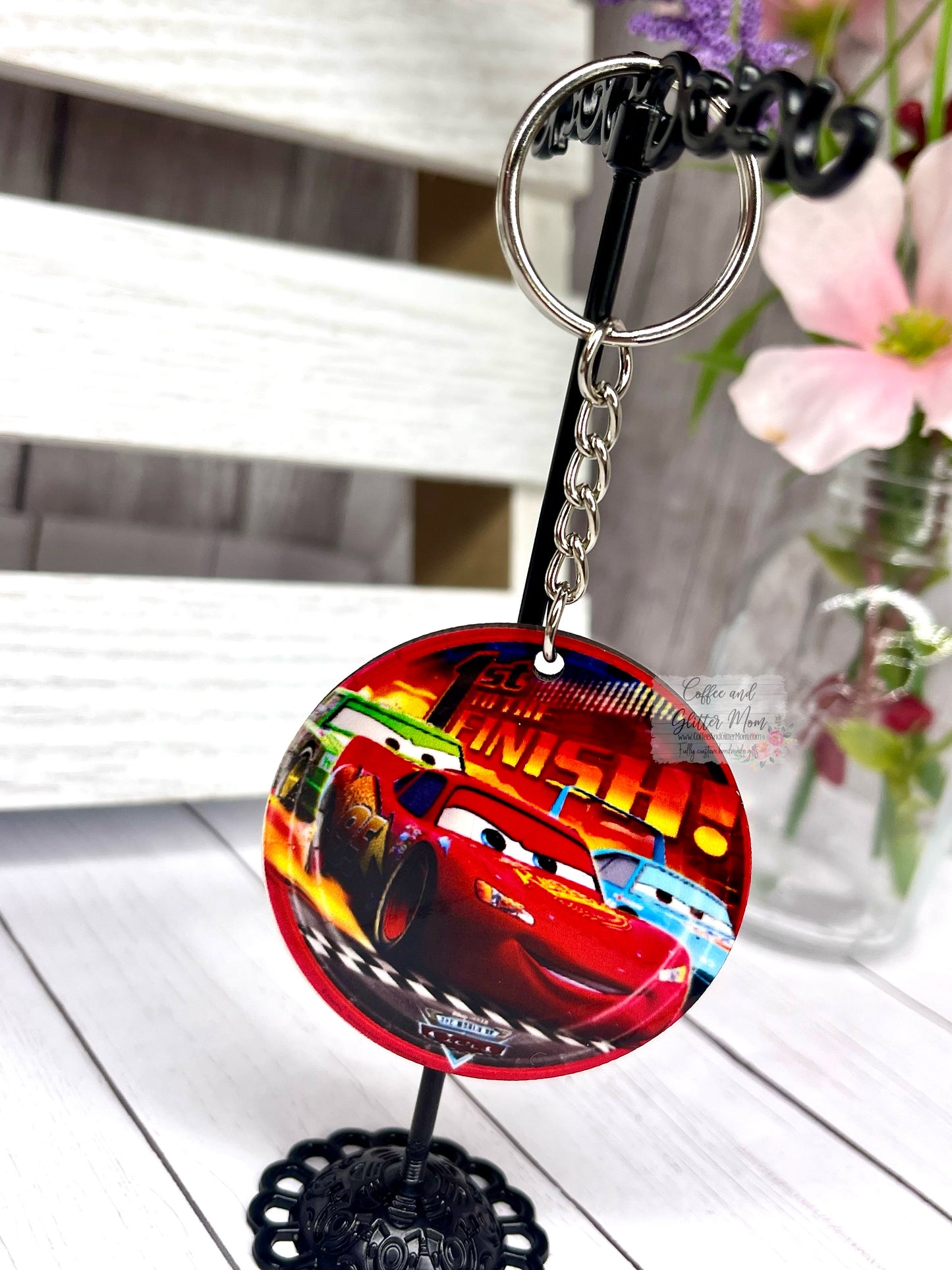 Race Cars Keychain