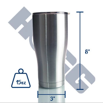 Black, Red or White Painted Tumbler