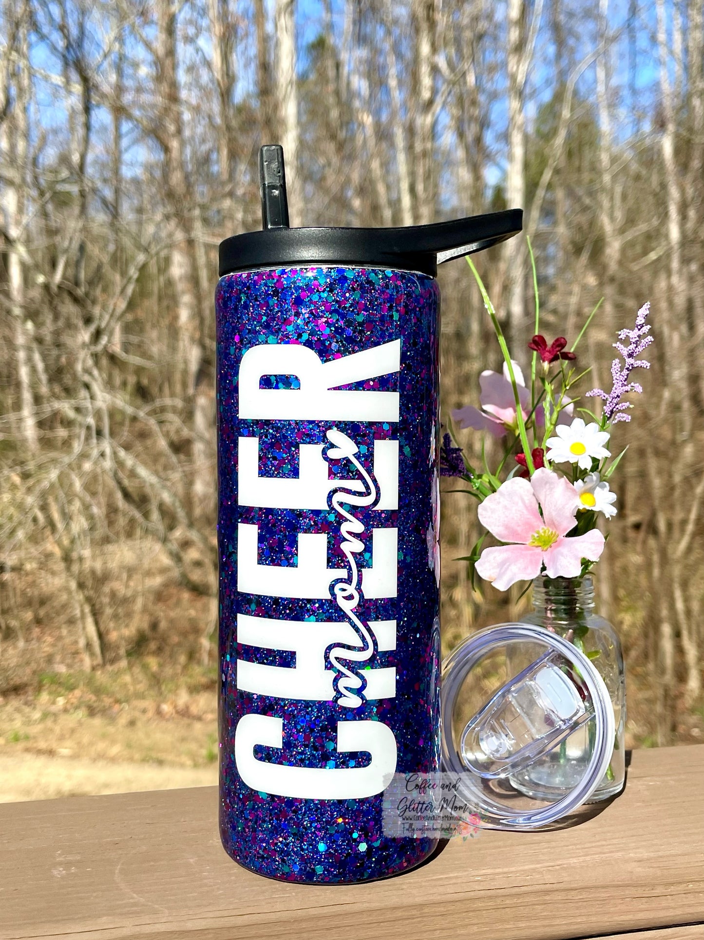 Cheer Mama 25oz Duo-Lid Skinny Tumbler With Straw