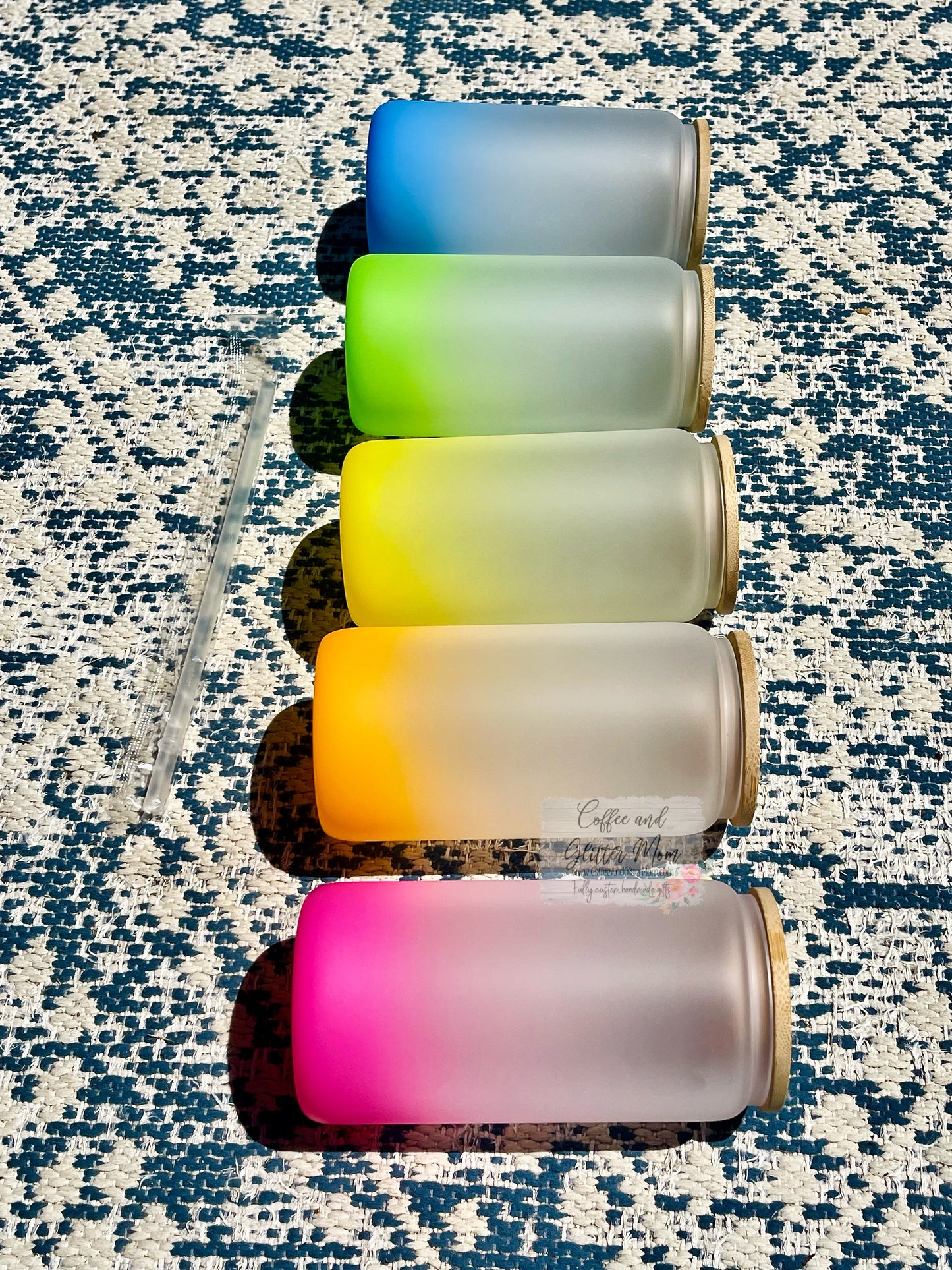 PREORDER - 16oz Ombré Glass Can