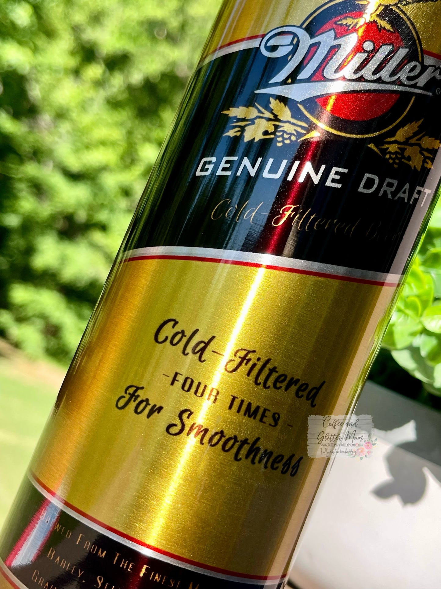 Miller GD Metallic Gold 20oz Skinny Tumbler