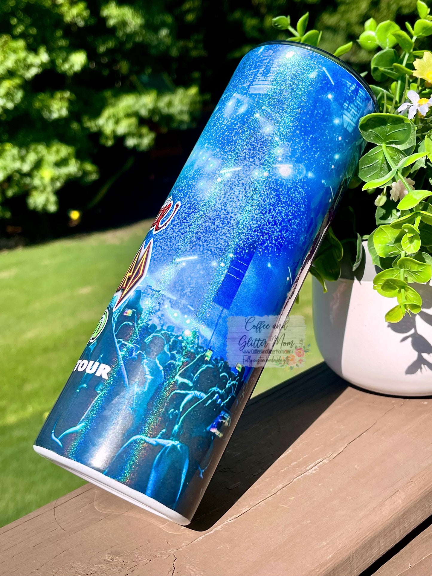 The 2022 Stadium Tour 20oz White Rainbow Skinny Tumbler