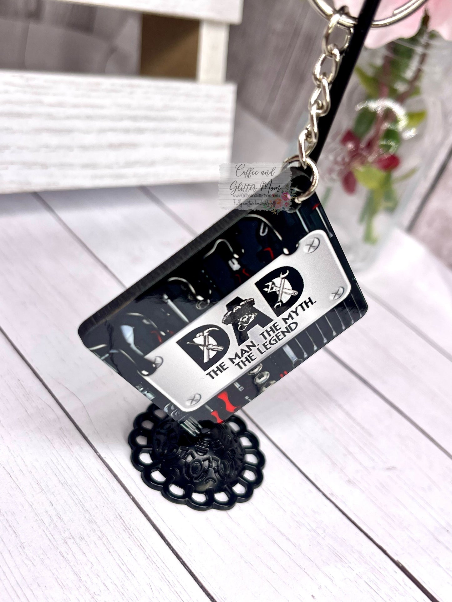 Dad: The Legend Keychain
