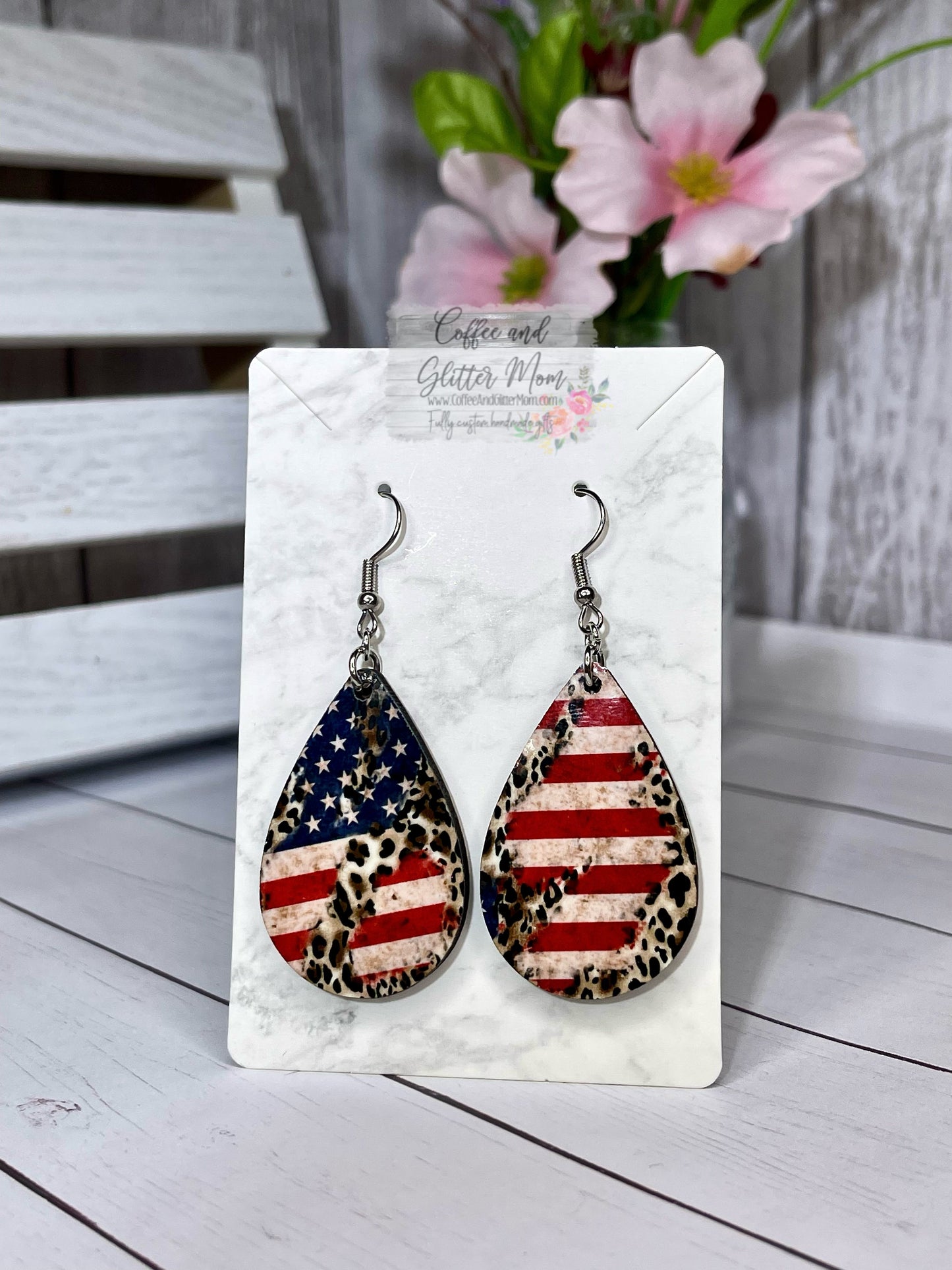 American Animal Teardrop Earrings RTS