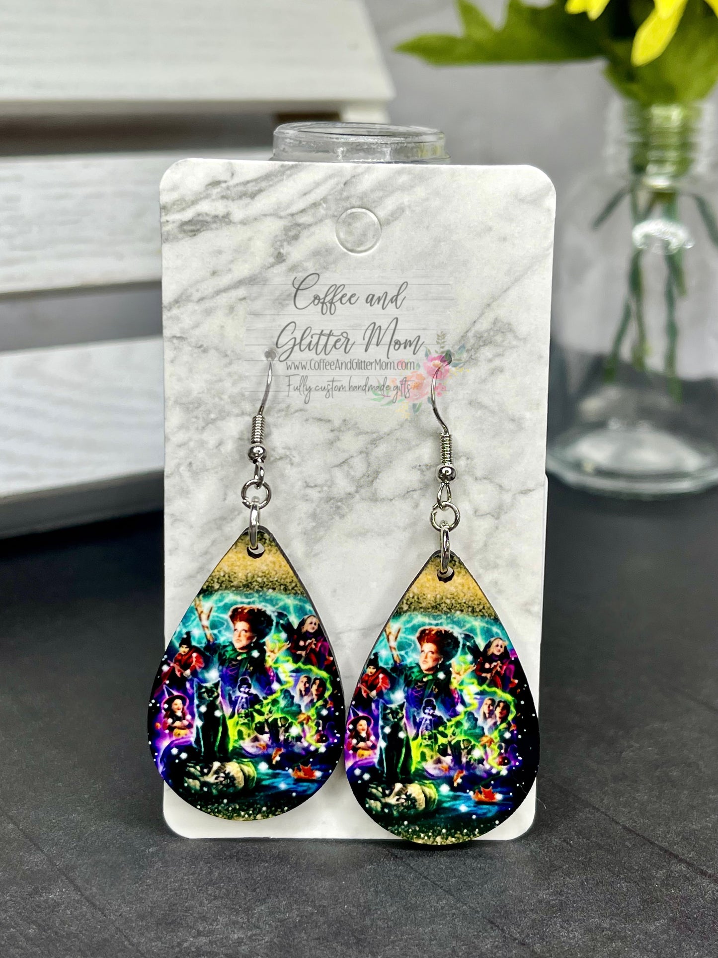 Magical Witches Teardrop Earrings