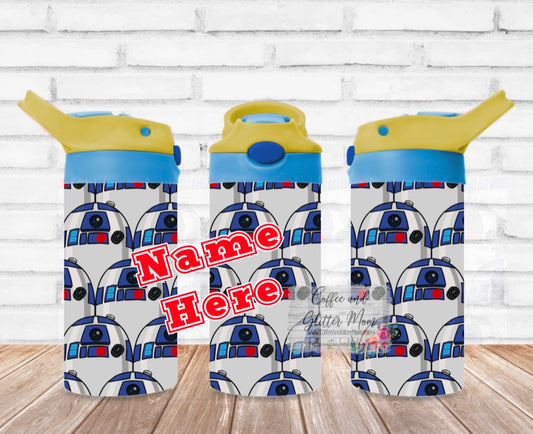 R2D2 Star Wars 12oz Kids Water Bottle Tumbler