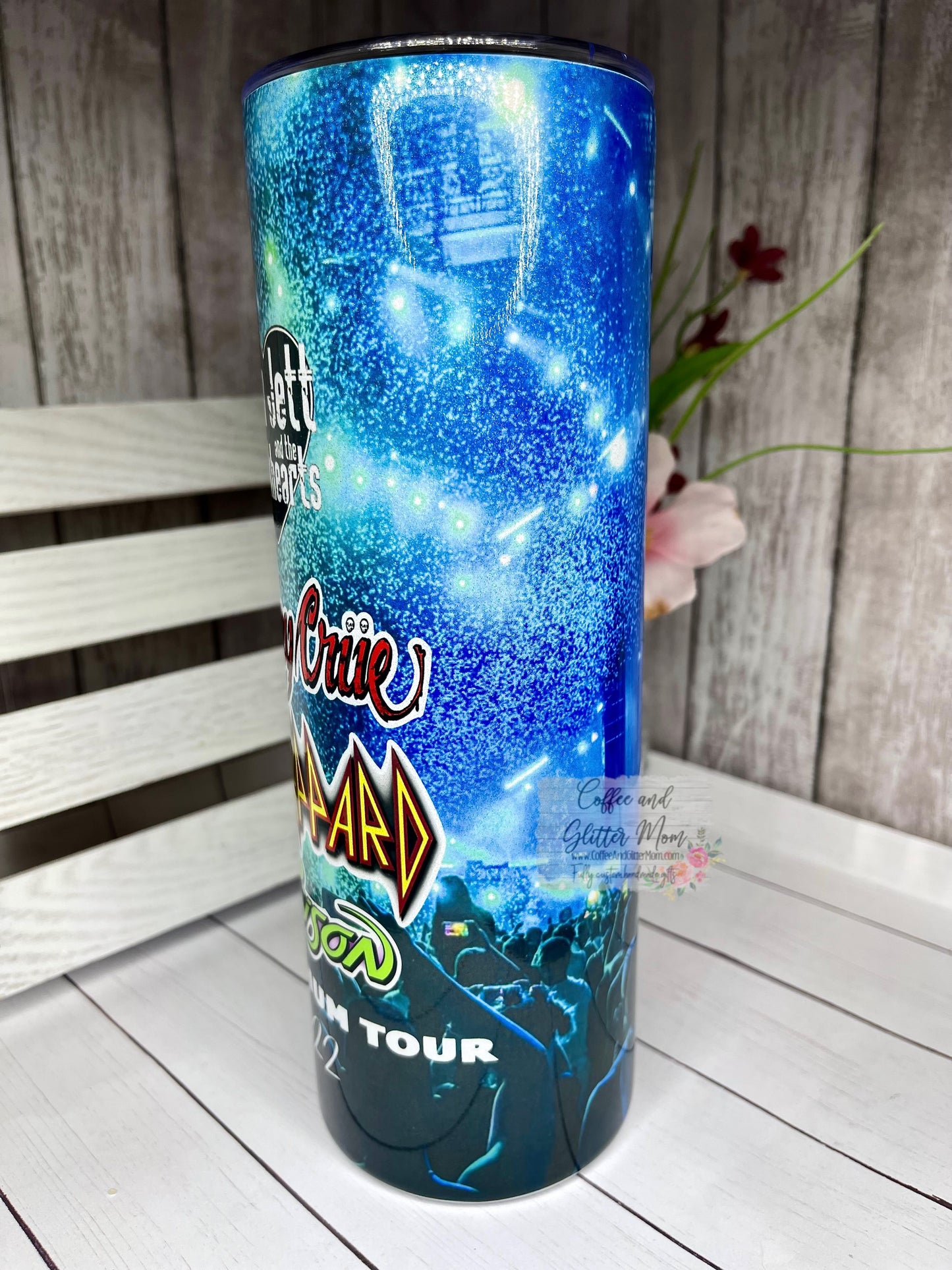 The 2022 Stadium Tour 20oz White Rainbow Skinny Tumbler