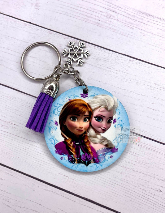 Frosty Sisters Keychain