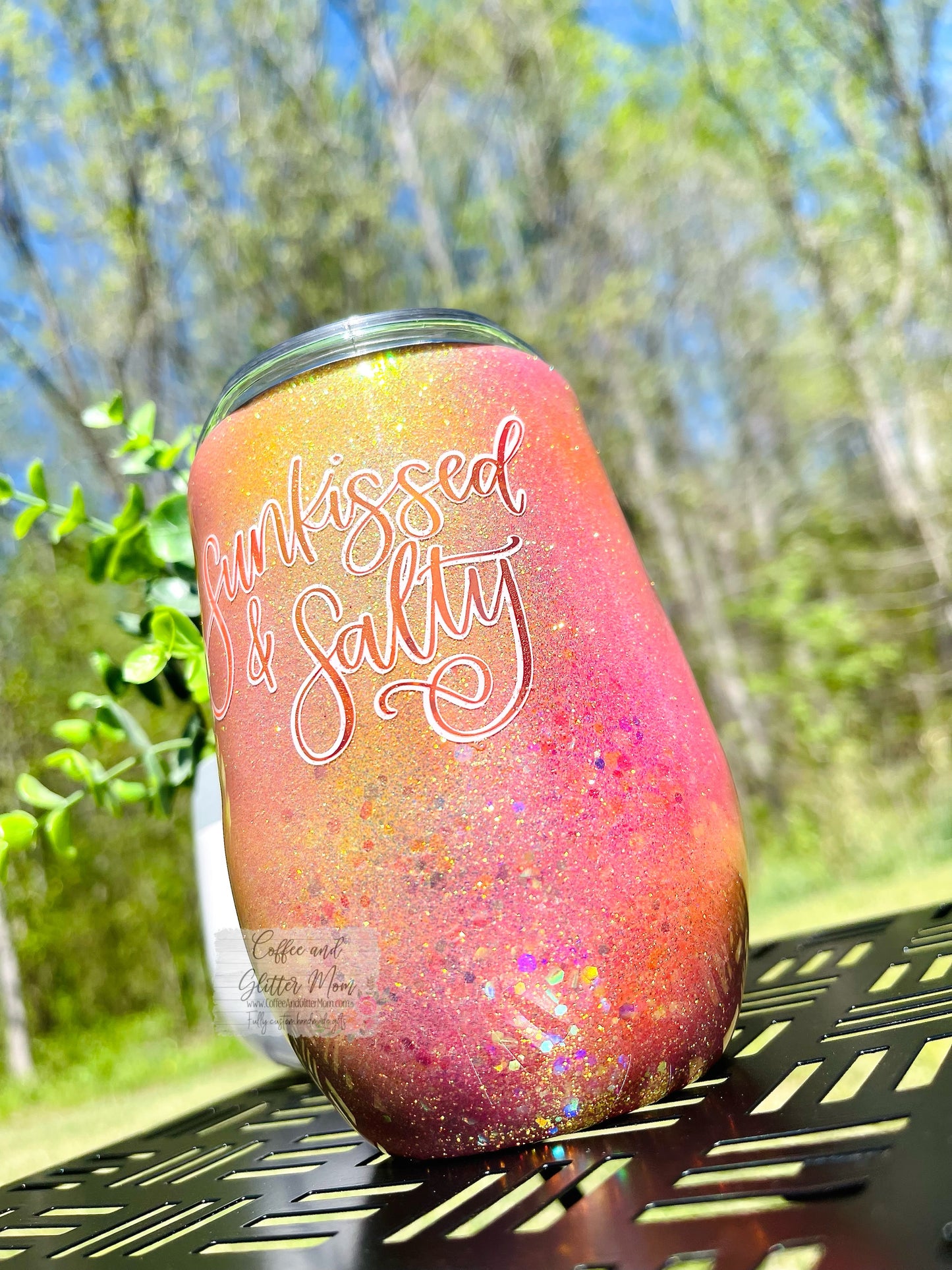Sunkissed & Salty 15oz Wine Tumbler with Lid and Straw