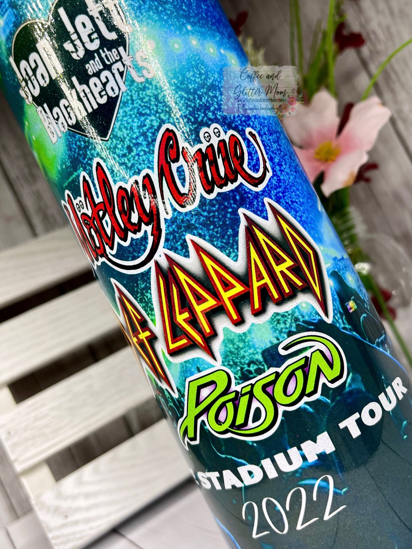 The 2022 Stadium Tour 20oz White Rainbow Skinny Tumbler