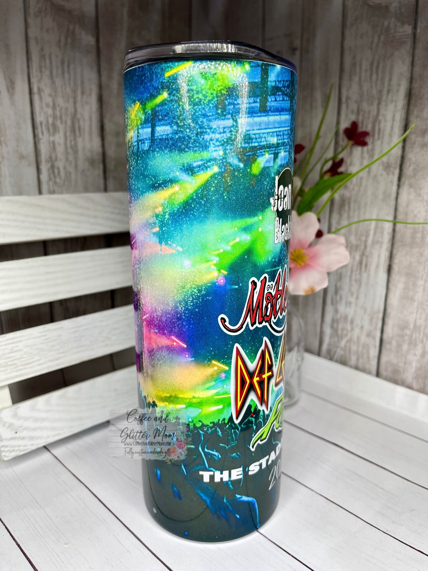 The 2022 Stadium Tour 20oz White Rainbow Skinny Tumbler