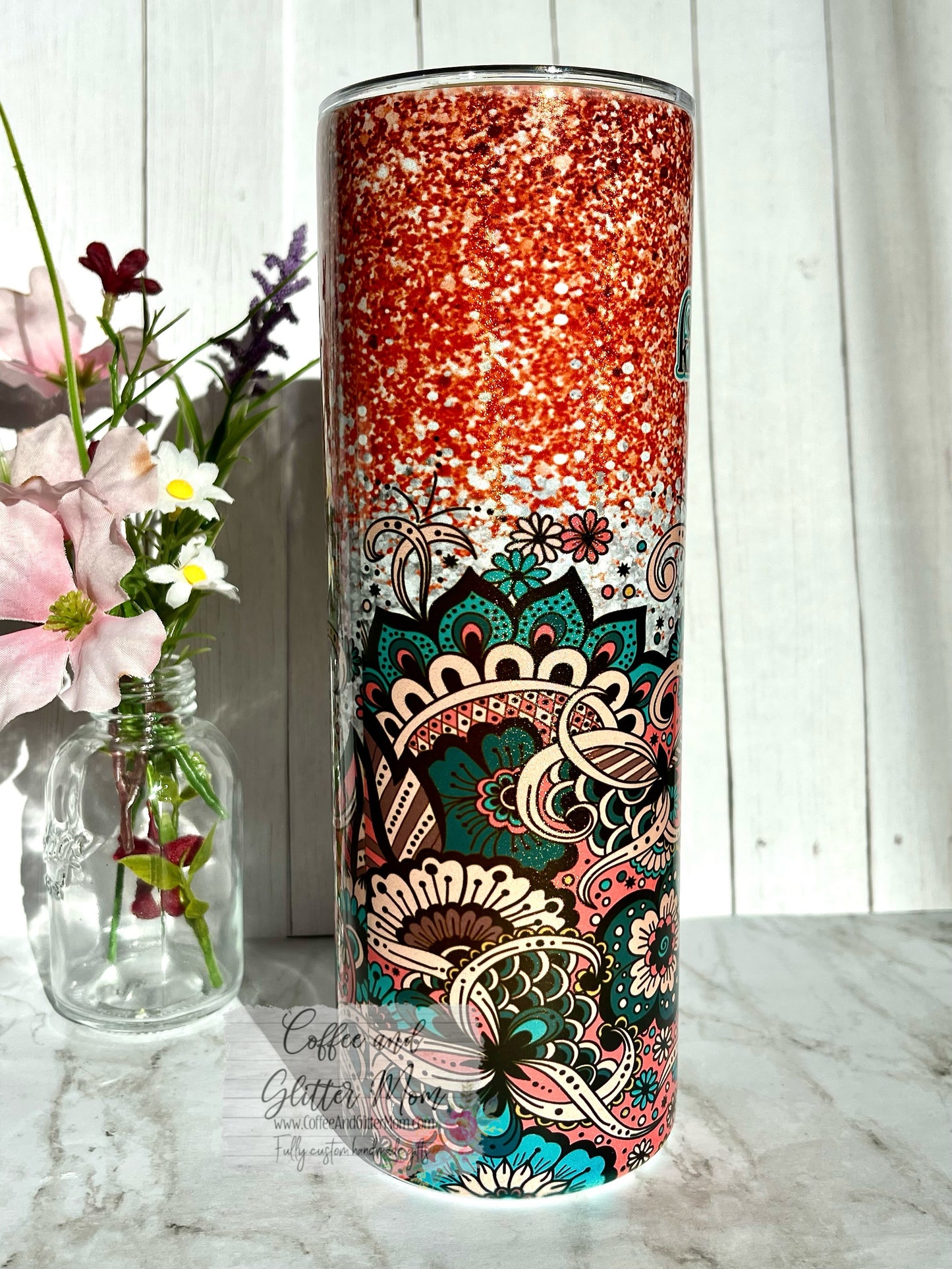 Kindly Fuck Off 20oz Holographic White Skinny Tumbler
