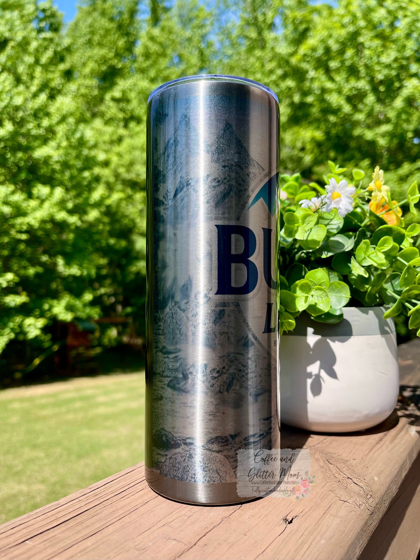Metallic Beer 20oz Skinny Tumbler