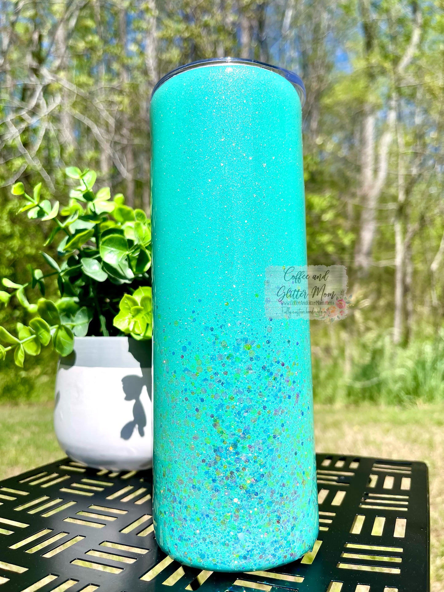 Teal Rainbow 20oz Skinny
