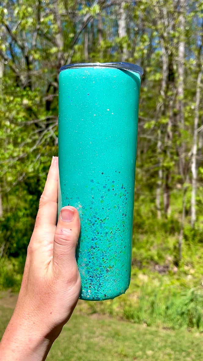 Teal Rainbow 20oz Skinny
