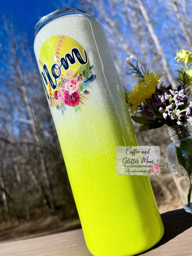 Softball Mom 20oz Skinny
