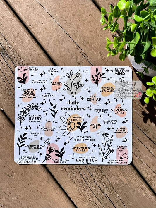 NSFW Daily Affirmations Mouse Pad