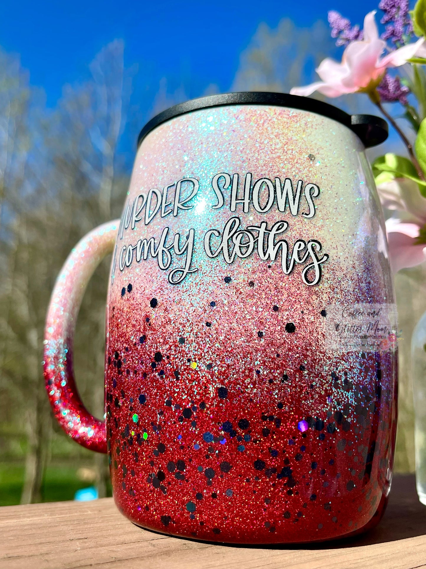 True Crime Junkie/Murder Cloths 14oz Coffee Tumbler with Lid and Straw