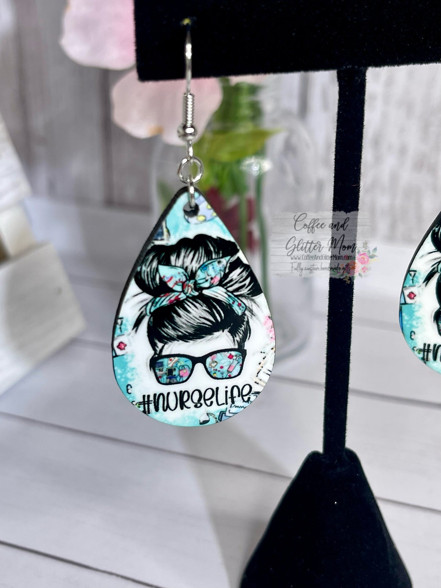 Nurse Life Teardrop Earrings RTS