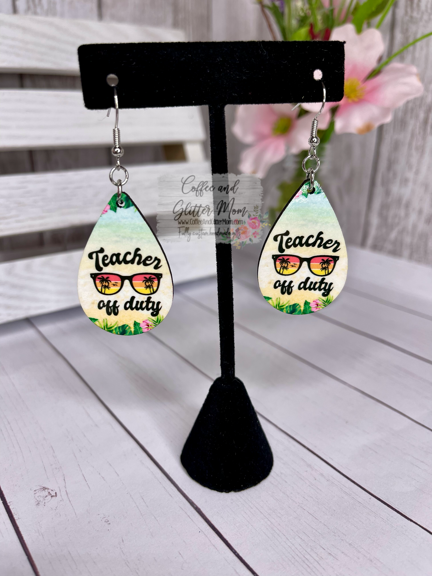 Teacher Off Duty Teardrop Earrings