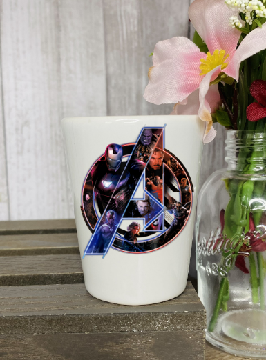 Avengers A Shot Glass