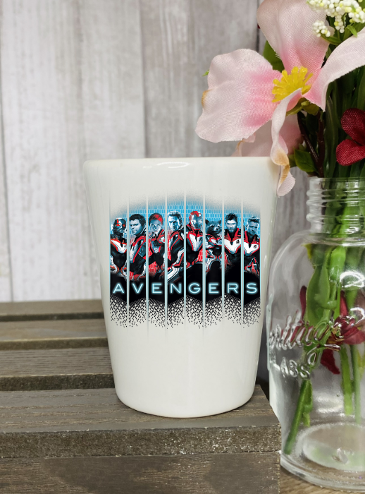 Avengers Blue Shot Glass