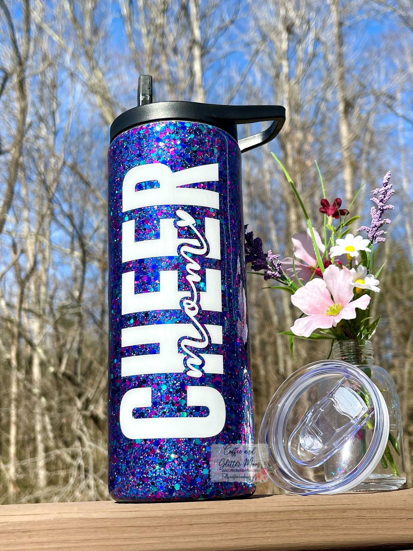 Cheer Mama 25oz Duo-Lid Skinny Tumbler With Straw