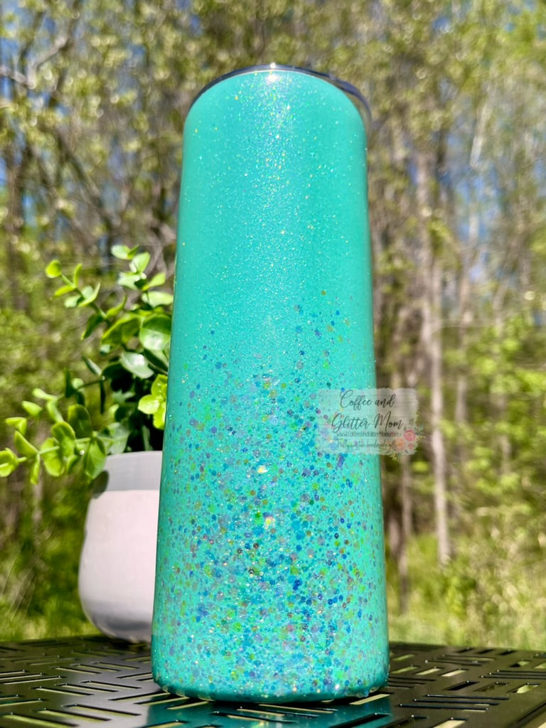 Teal Rainbow 20oz Skinny