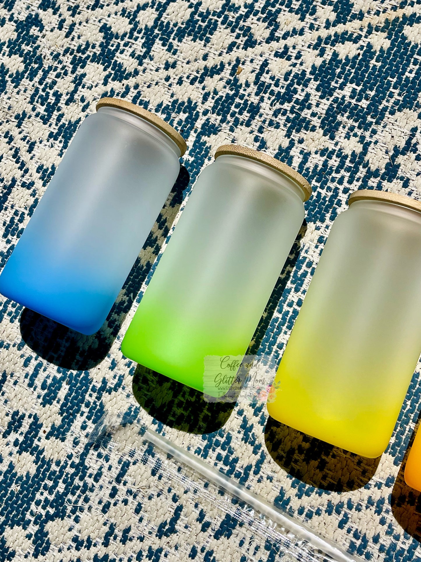 PREORDER - 16oz Ombré Glass Can