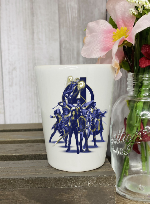 Avengers Blue Shot Glass