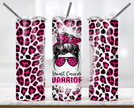 Breast Cancer Pick Your Tumbler 20oz Holographic White Skinny Tumbler