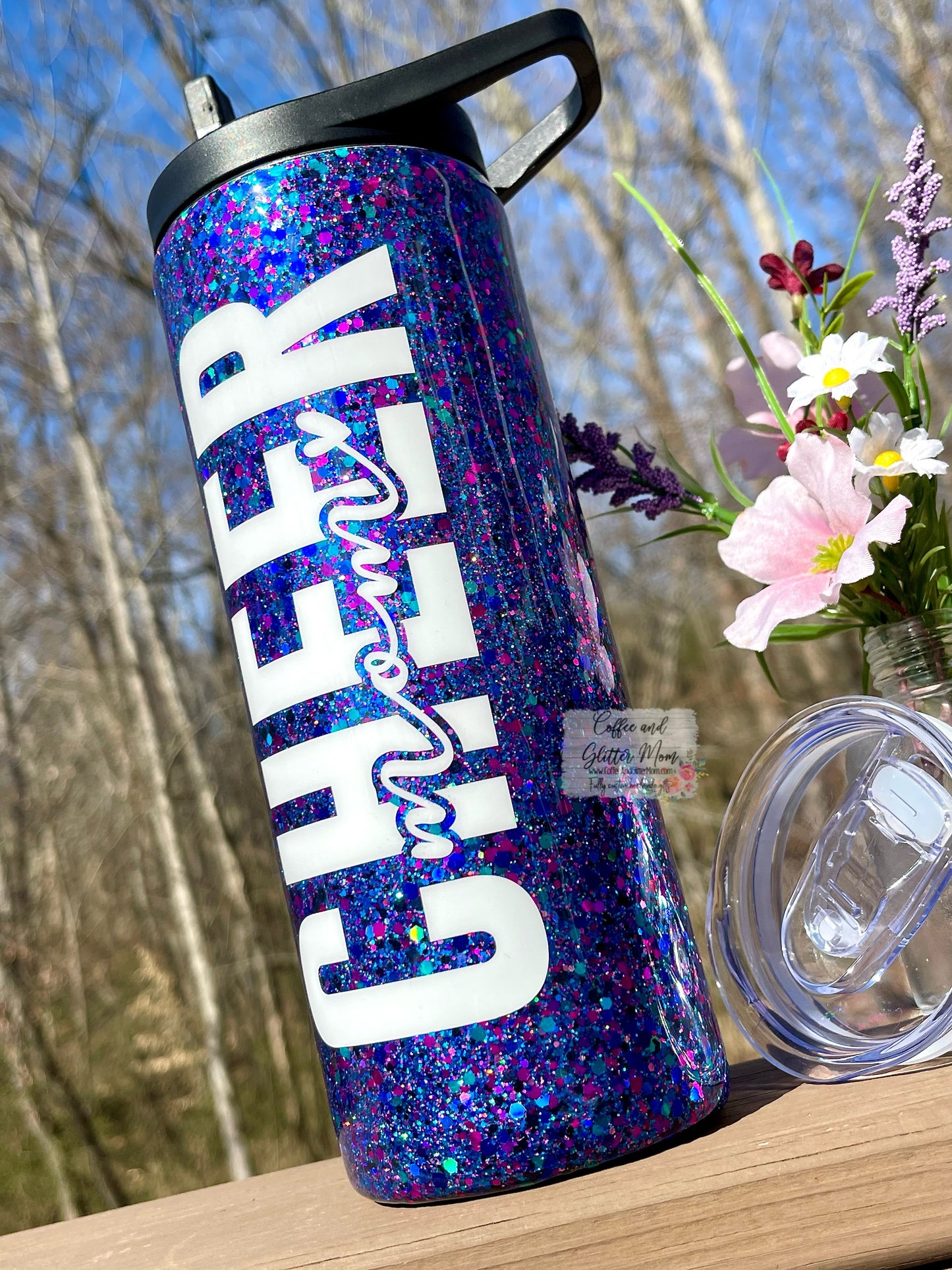 Cheer Mama 25oz Duo-Lid Skinny Tumbler With Straw