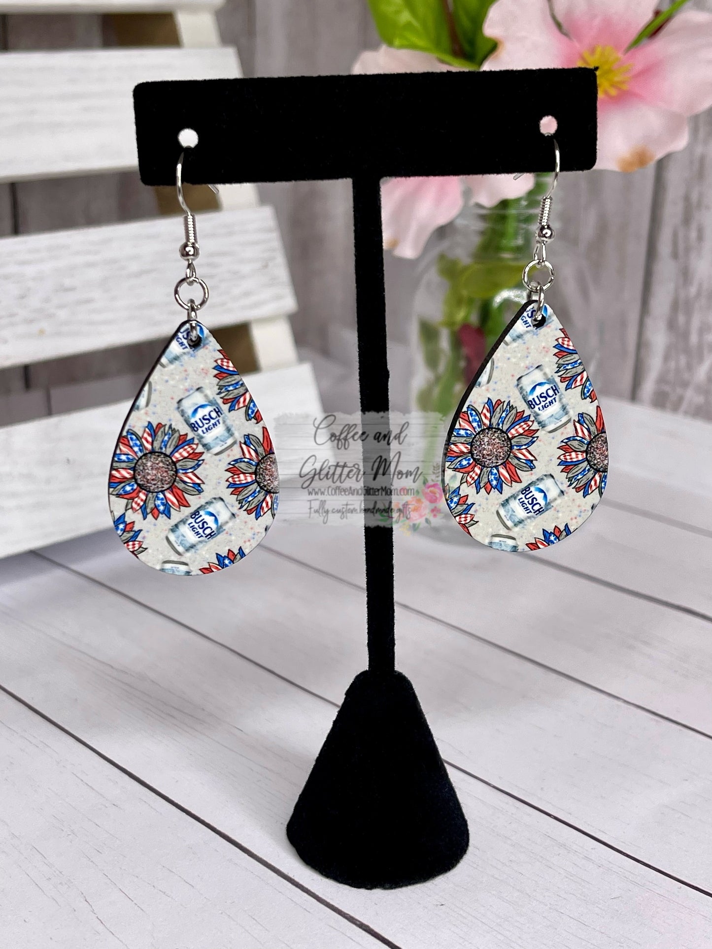 American Beer Earrings