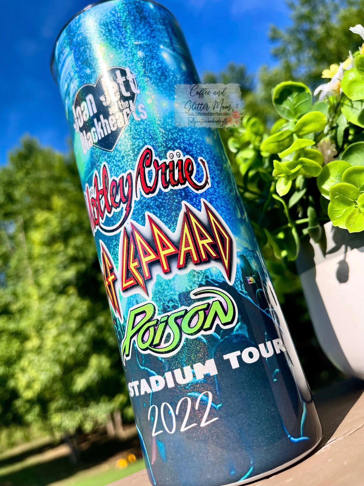 The 2022 Stadium Tour 20oz White Rainbow Skinny Tumbler