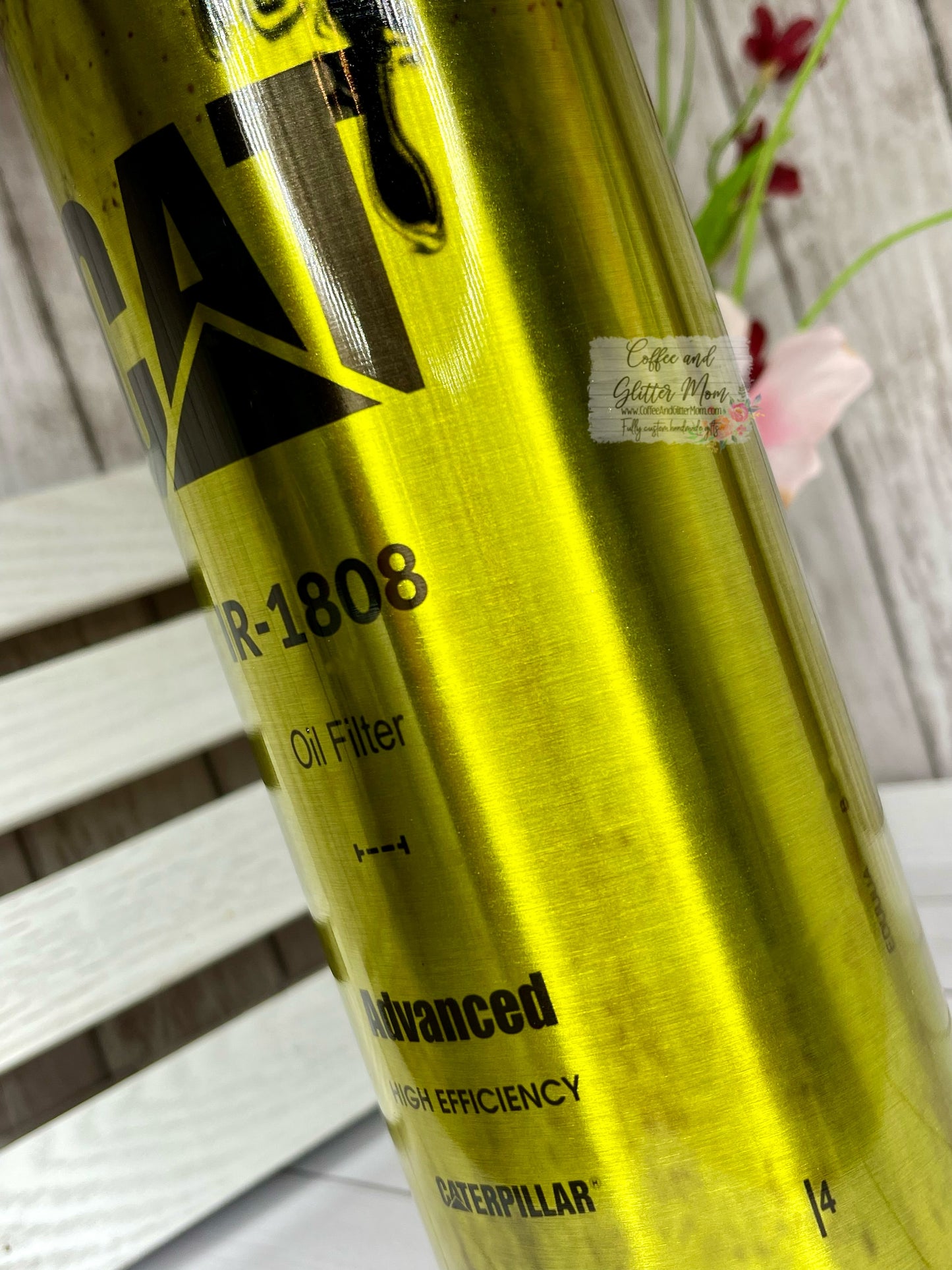 Oil Cat Metallic 20oz Skinny Tumbler