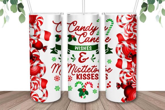Pick A New Design Christmas 20oz White Rainbow Skinny Tumbler